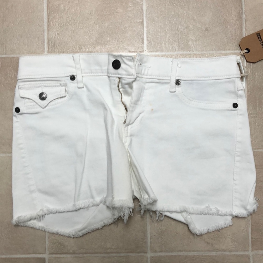 True religion white shorts